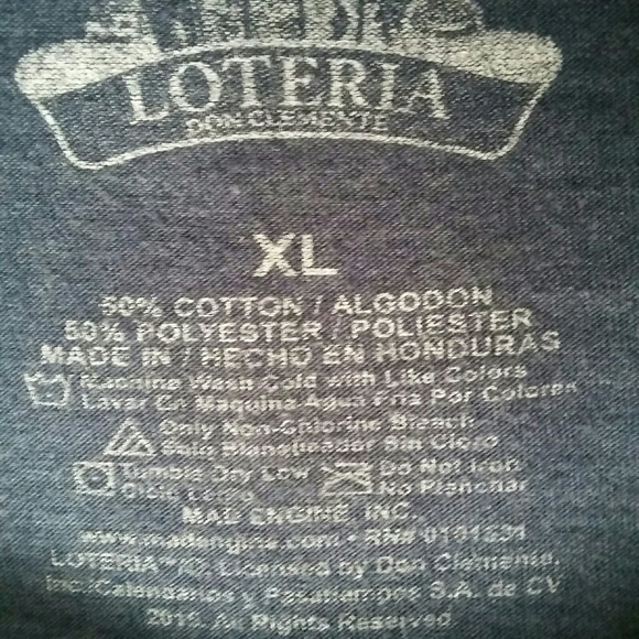 Loteria Don Clemente T-shirt Scorpion, Sun Size XL - Picture 3 of 3